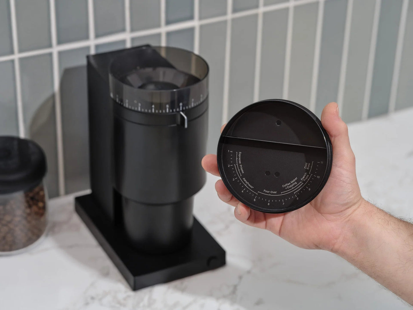 Fellow Opus Conical Burr Grinder - Steel Oak Coffee