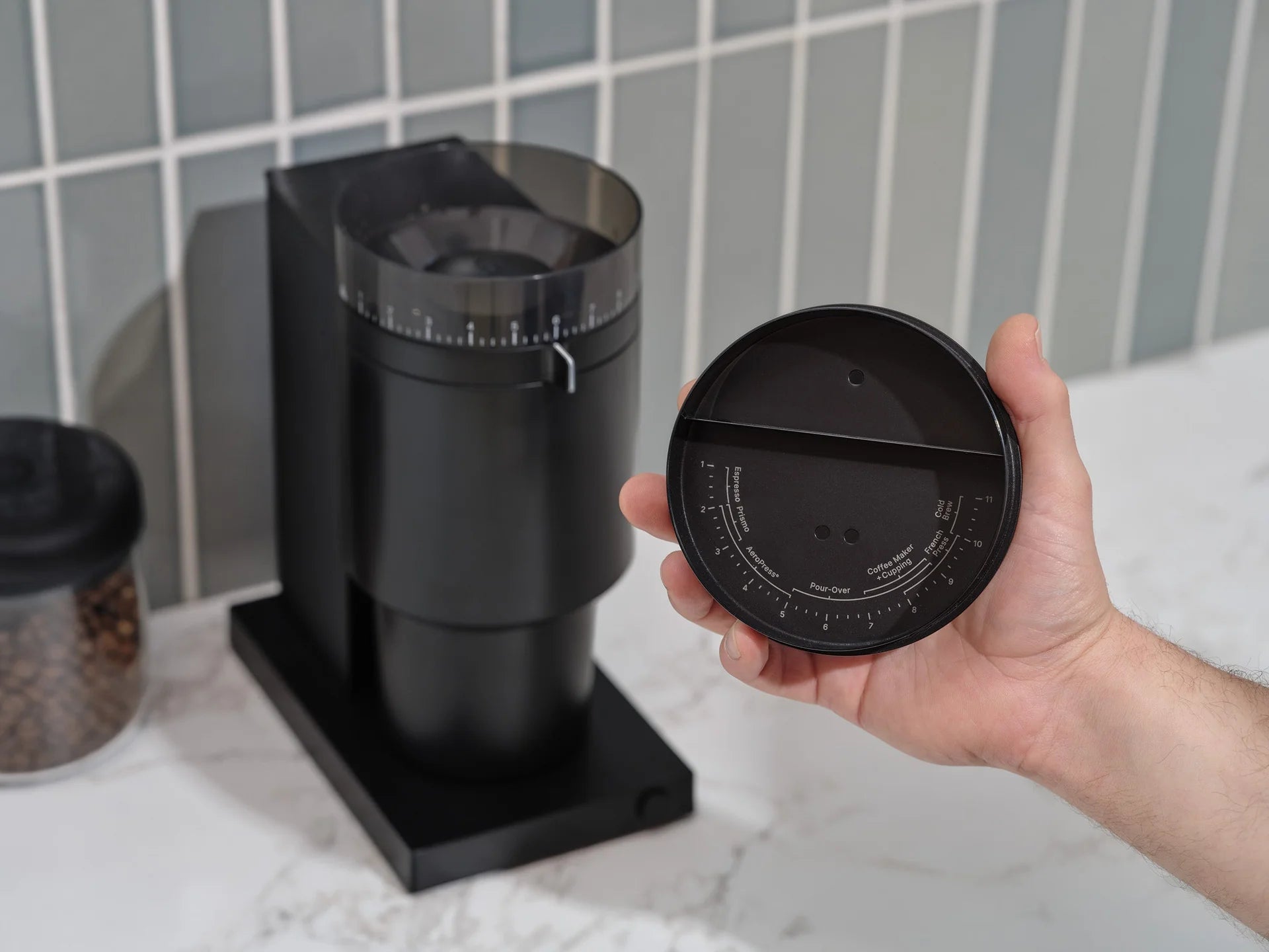 Fellow Opus Conical Burr Grinder - Steel Oak Coffee