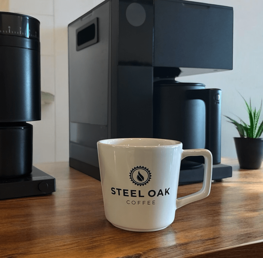 Steel Oak Angle Mug - Steel Oak Coffee