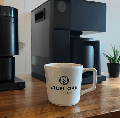 Steel Oak Angle Mug - Steel Oak Coffee